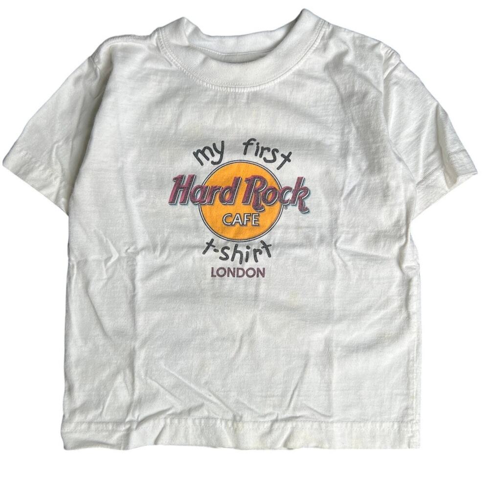 Vintage My First Hard Rock Cafe T-shirt London Toddler Size XS